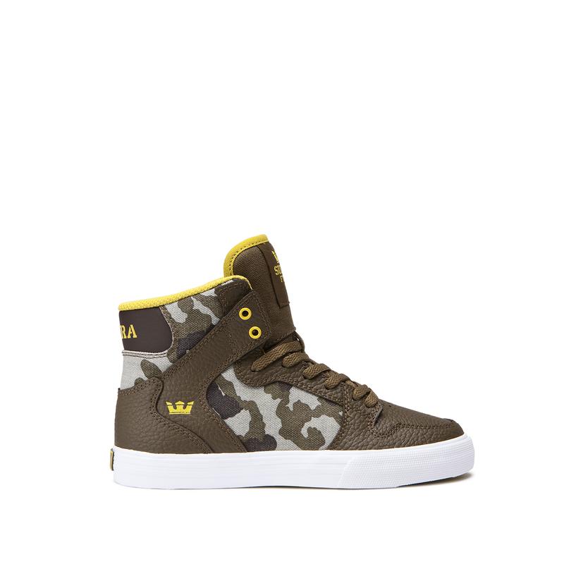 Zapatillas Altas Supra Argentina Niños - VAIDER Marrones / Camuflaje (XVMHQ-5124)